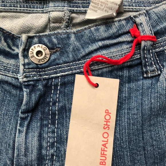 Denim Blue Women’s Jeans Buffalo Shop Stretch Stone wash low cut boot cut flare - Picture 5 of 12